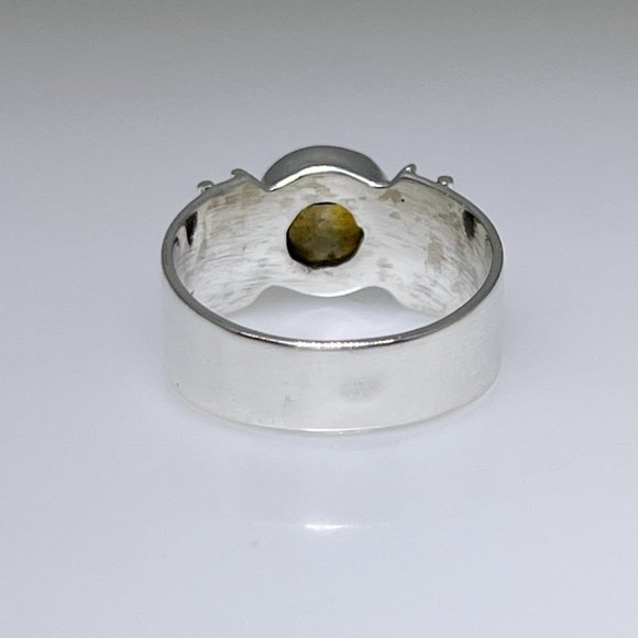 Modern style sterling silver and Citrine ring, size 7.75, NWOT - Picture 5 of 5